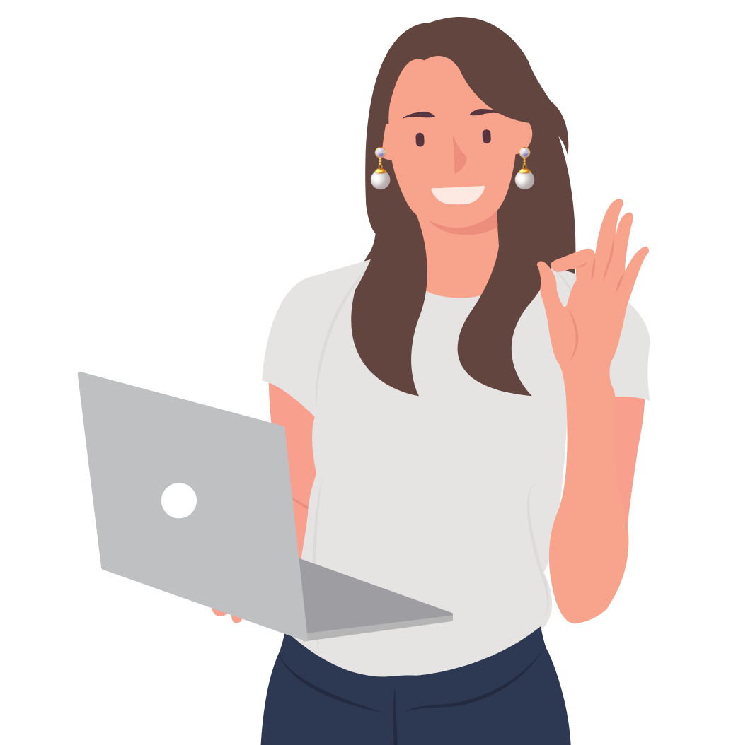 girl with laptop projects